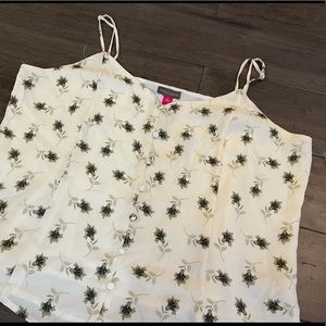 Vince Camuto Natural Sand Summer Oasis Cami Tank